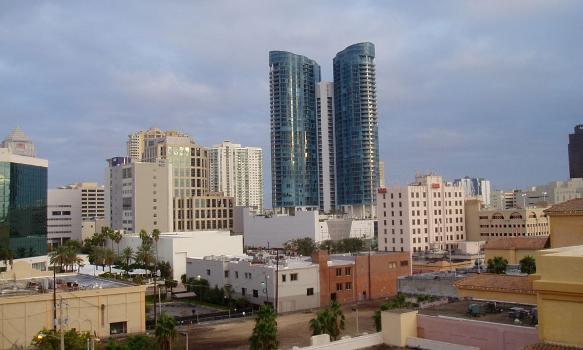 Skyline of a portion of Fort Lauderdale from the west