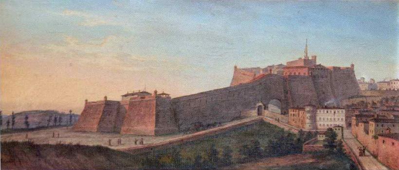 Veduta della fortezza Paolina di Perugia, Galleria Nazionale dell'Umbria