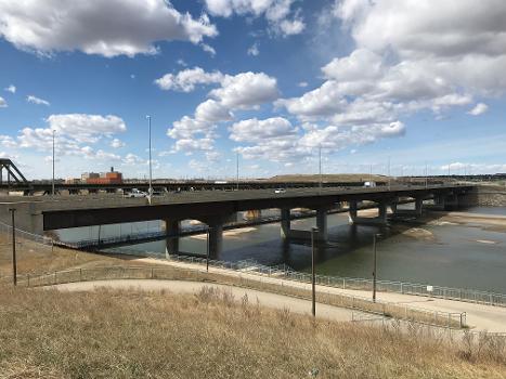 Gordie Howe Bridge, a six-lane vehicular bridge that is the southernmost leg of Circle Drive in Saskatoon, Saskatchewan : It is the southernmost vehicular bridge of the Circle Drive orbital road that encircles the city of Saskatoon.