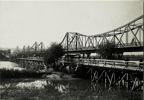 Halicz: Ständige behelfsmässige Dnjesterbrücke
