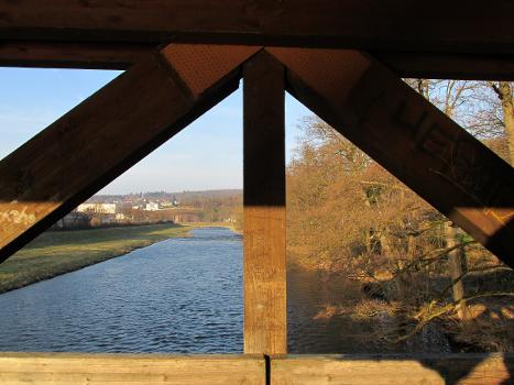 Holzbrücke über die Murg bei Hörden