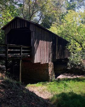 Howard's Bridge : The original covered bridge was built by the Howard family in 1784, who were among the frontier settlers of Northeast Georgia. It was rebuilt in 1905 for railroad use, and added to the National Register in 1975.