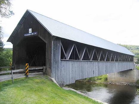 the Columbia (covered) Bridge is a Howe truss structure built in 1912 at Columbia, New Hampshire.
