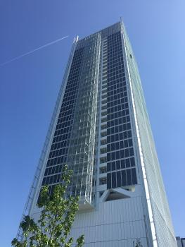 Partial view of Intesa Sanpaolo Tower, Turin, Italy