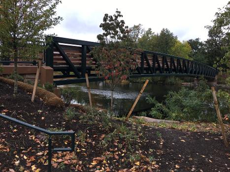 Footbridge over the Charles River in Watertown, MA