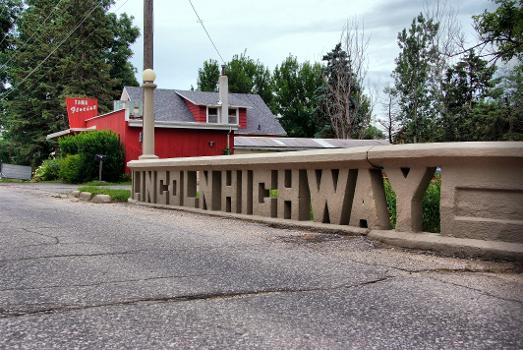 One of the original concrete bridges on the &quot;Lincoln Highway&quot;