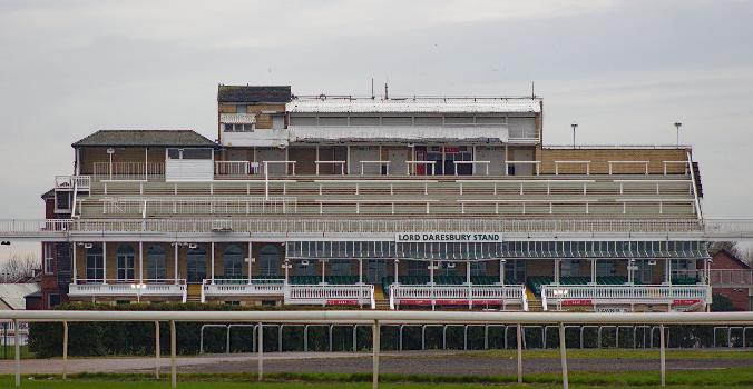 Aintree Racecourse : The Grade II listed former County Stand at Aintree Racecourse, renamed in 2014.