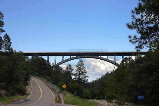 Los Alamos bridge, in Los Alamos, New Mexico