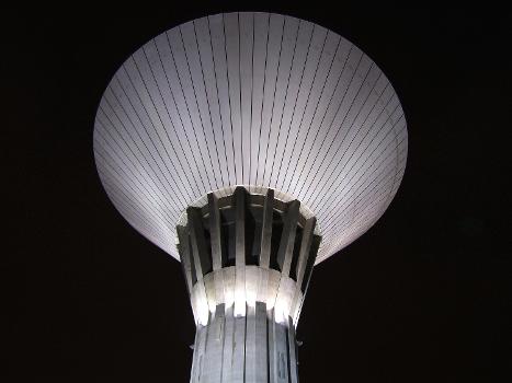 Maikkula water tower in Knuutila neighbourhood in Oulu