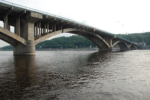 Metro bridge in Kyiv