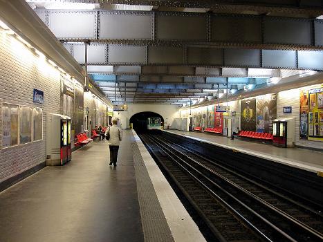 Station Rome de la ligne 2 du métro de Paris, France