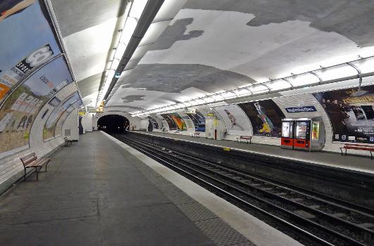 Station Malesherbes de la ligne 3 du métro de Paris, France