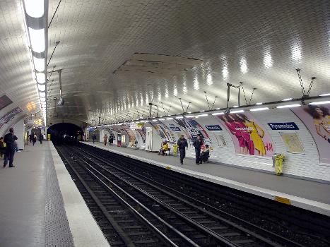 La station Pyramides de la ligne 7 du métro de Paris