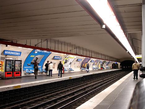 Station Miromesnil de la ligne 9 du métro de Paris