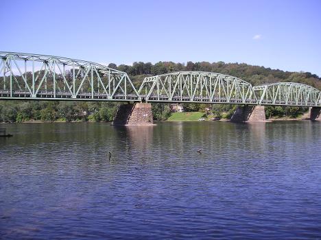 Upper Black Eddy-Milford Bridge — over the Delaware River, from Upper Black Eddy, Pennsylvania