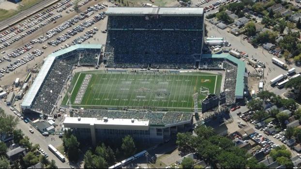 Mosaic Stadium at Taylor Field in its final configuration before its October 2017 demolition