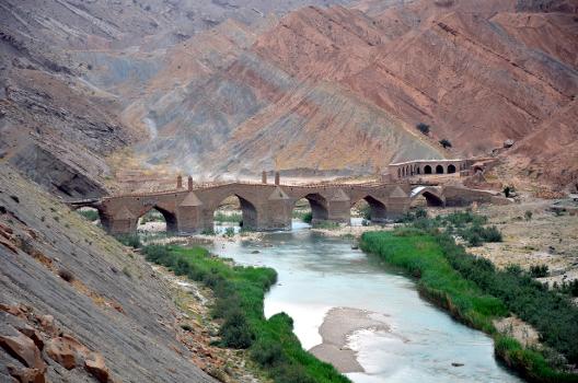 Moshir Bridge on Dalaki river Borazjan, Iran