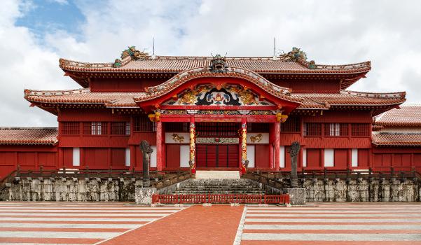 Naha, Okinawa, Japan: Palace building of Shuri Castle