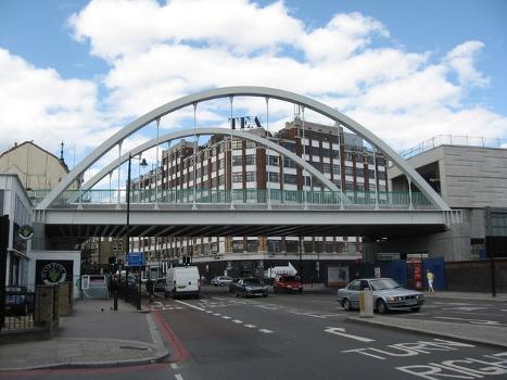 New Bridge carrying the East London Line over Shoreditch High Street, London
