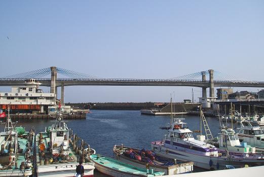 Odawara Blueway Bridge in Odawara, Japan