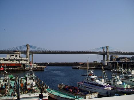 The Odawara Blue Way Bridge is located in Odawara city, Kanagawa