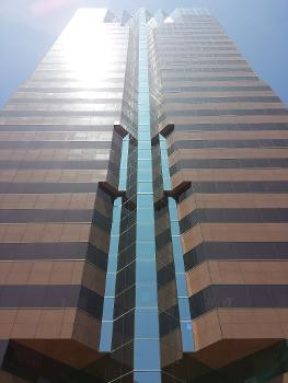 One World Trade Center in Long Beach, California:Taken from Ocean Boulevard level.