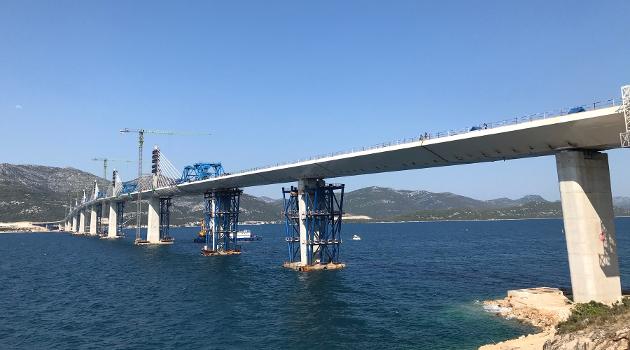 Pelješac bridge in final stage of construction