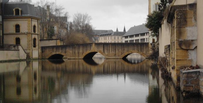 Moreau Bridge in Metz, Moselle (France).