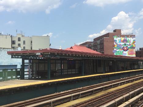 View from the Prospect Avenue Station on the White Plains Road Line