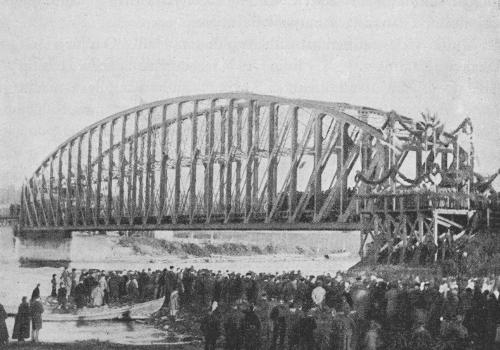 Inauguration of the Oulu railway bridge in October 29 1886