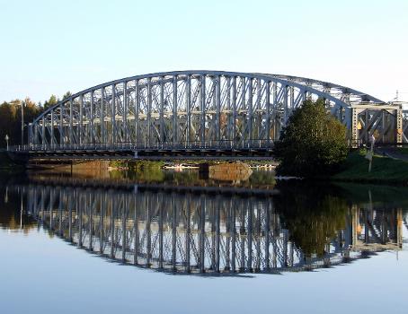 Rautasilta, an iron truss bridge in Oulu Finland