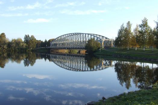 Rautasilta, an iron truss bridge in Oulu Finland