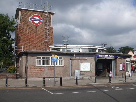 Redbridge tube station building looking towards eastern entrance