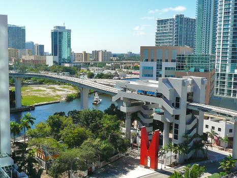 Riverwalk station in Downtown Miami, Florida