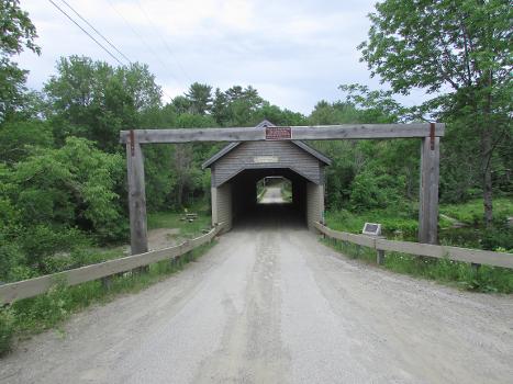 RobyVille Bridge crosses the Kenduskeag Stream in the town of Corinth, Maine : It is the oldest surviving example of a Long truss covered bridge in the state.