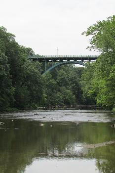 Valley Parkway, view of the Lorain Road Viaduct over the Rocky River Valley