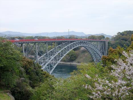 Saikai bridge (1955) in Nagasaki Prefecture, Japan