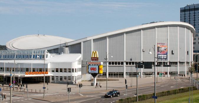 The Scandinavium Arena in Gothenburg, Sweden (Northern Europe).