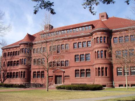 East façade, Sever Hall, Harvard University, Cambridge, Massachusetts : Architect H. H. Richardson.