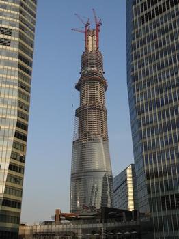 Shanghai Tower en construction