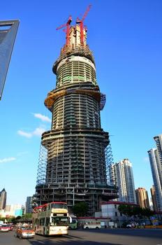 Shanghai Tower en construction