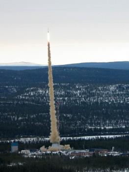 Final launch of Skylark sounding rocket from Esrange, Sweden on May 2, 2005
