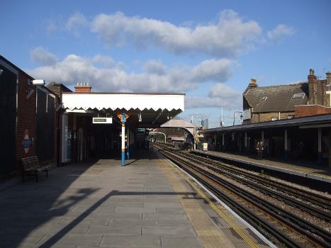 South Woodford tube station looking north ("eastbound")