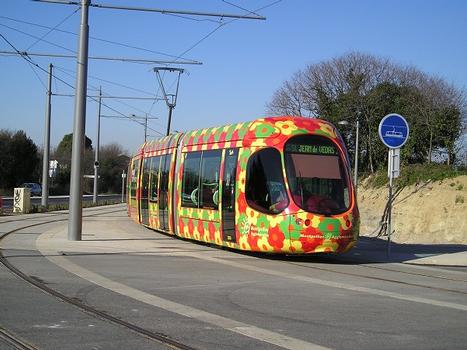 Linie 2 der Straßenbahn Montpellier