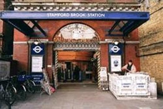 Entrance to Stamford Brook London Underground station