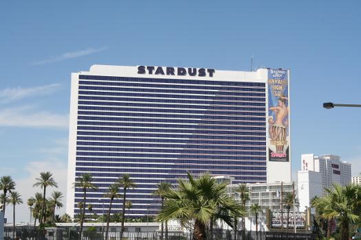 The Stardust hotel tower on the Las Vegas Strip.
