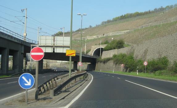 Entrance of Steinberg Tunnel from Wurzburg, Germany. Picture taken from B27