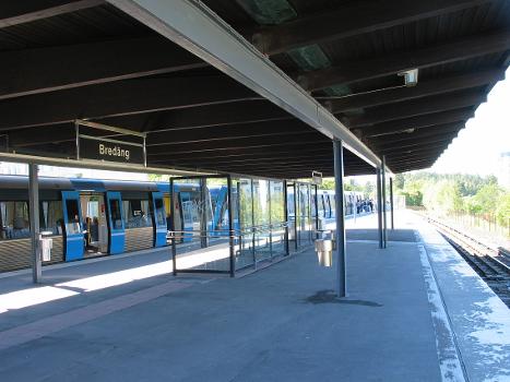 Bredäng, a metro station in Stockholm