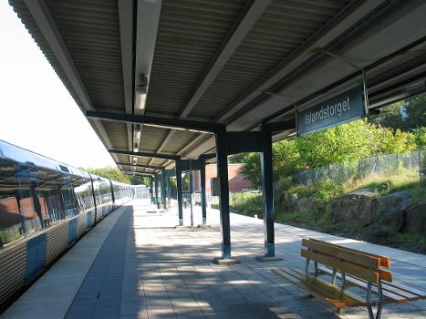 Islandstorget, a metro station in Stockholm, Sweden