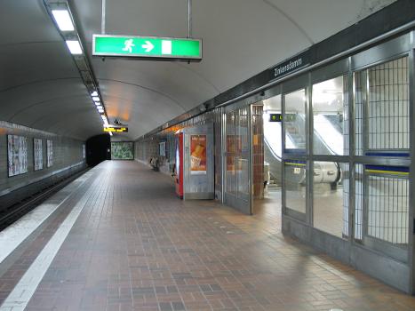 Zinkensdamm, a metro station in Stockholm, Sweden